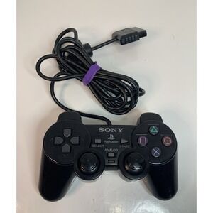 Sony PlayStation 2‎ Dual Shock Analog Controller SCPH-10010 - OEM Black - TESTED